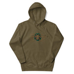 Signature Embroidered Gold Logo Lion Overlay Hoodie