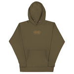 Signature Embroidered Gold Logo Hoodie