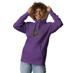 Signature Embroidered Gold Logo Lion Overlay Hoodie