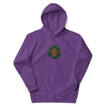 Embroidered Lion and Text Hoodie