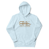 Signature Embroidered Large Gold Logo Hoodie