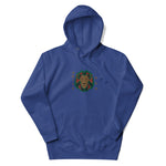 Embroidered Lion and Text Hoodie