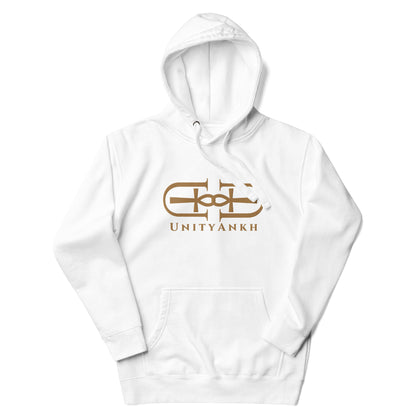 Signature Embroidered Large Gold Logo Hoodie