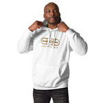 Signature Embroidered Large Gold Logo Hoodie