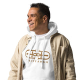 Signature Embroidered Large Gold Logo Hoodie