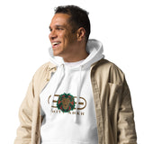 Signature Embroidered Gold Logo Lion Overlay Fitted Hoodie