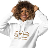 Signature Embroidered Large Gold Logo Hoodie