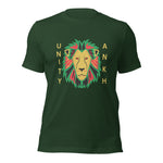 Lion and Gold Text Print Fitted Tee