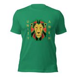 Lion and Gold Text Print Fitted Tee