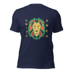 Lion and Gold Text Print Fitted Tee