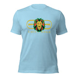 Signature Gold Logo Lion Overlay Print Fitted Tee