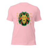 Lion and Gold Text Print Fitted Tee