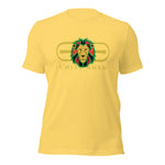 Signature Gold Logo Lion Overlay Print Fitted Tee