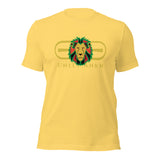 Signature Gold Logo Lion Overlay Print Fitted Tee