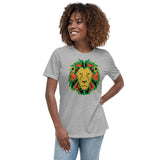 Lion Gold Logo Motif Print Tee