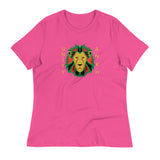 Lion and Gold Text Print Tee