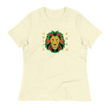 Lion and Gold Text Print Tee