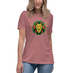 Lion and Gold Text Print Tee