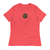 Embroidered Lion and Gold Text Tee