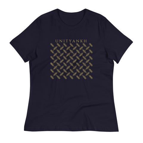 Signature Gold Logo Motif Print Tee