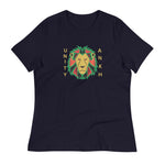 Lion and Gold Text Print Tee