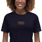 Signature embroidered Gold Logo Tee