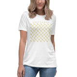 Signature Gold Logo Motif Print Tee