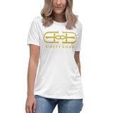 Signature Gold Large Logo Print Tee