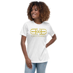 Signature Gold Large Logo Print Tee