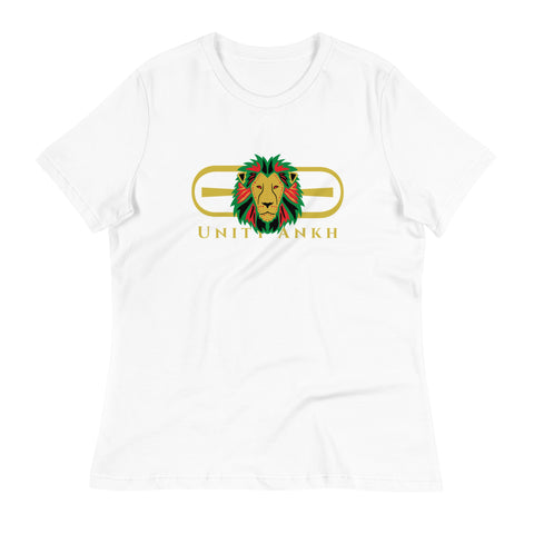 Signature Gold Logo Lion Overlay Print Tee